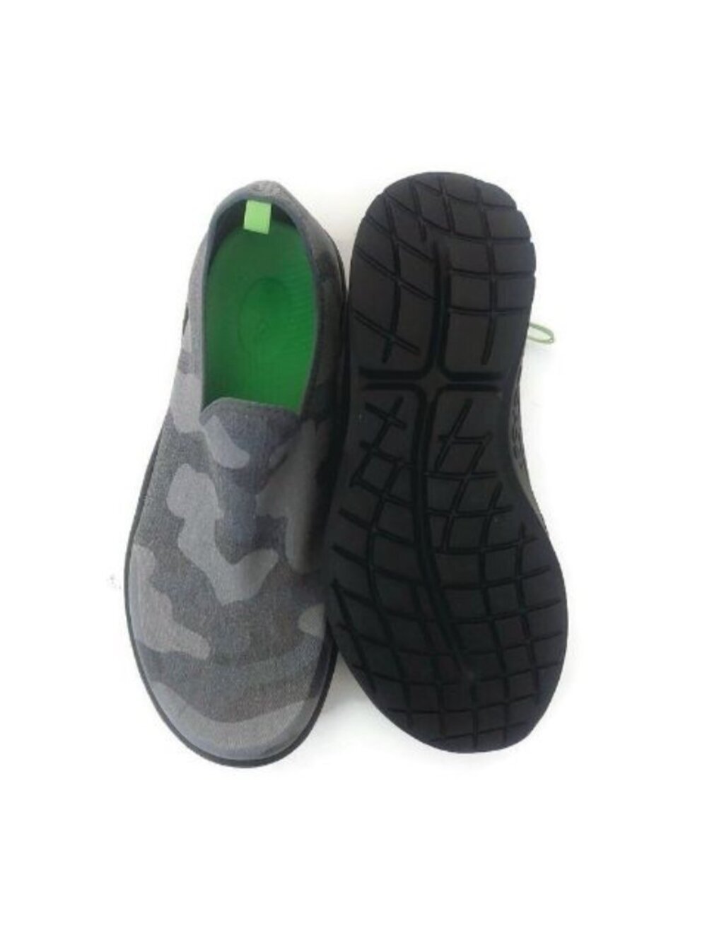 Oofos OOmg Eezee Recovery Shoes Womens Size 11 Gray Camo Slip On Walking Sneaker - Picture 7 of 9